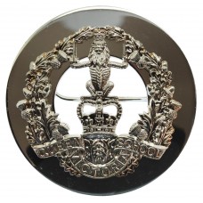 Queen Victoria School, Dunblane Pipers Plaid Brooch - Queen's Crown