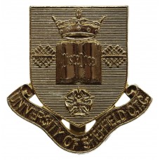 University of Sheffield O.T.C. Anodised (Staybrite) Cap Badge