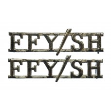 Pair of Fife & Forfar Yeomanry/Scottish Horse (FFY/SH) Shoulder Titles.