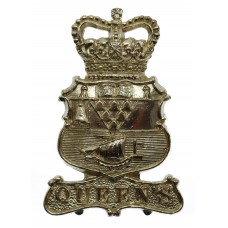 Queen's University Belfast O.T.C. Anodised (Staybrite) Cap Badge