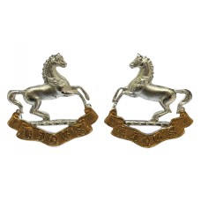 Pair of King's (Liverpool) Regiment Officer's Collar Badges