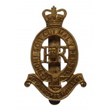 Royal Horse Artillery (R.H.A.) Brass Cap Badge - Queen's Crown