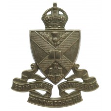 Edinburgh University Training Corps (T.A.) Cap Badge - King's Crown