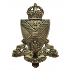 Edinburgh University O.T.C. Cap Badge - King's Crown