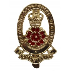 Queen's Lancashire Regiment Anodised (Staybrite) Cap Badge