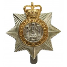 Devonshire Regiment Anodised (Staybrite) Cap Badge - Queen's Crow
