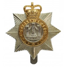 Devonshire Regiment Anodised (Staybrite) Cap Badge - Queen's Crown