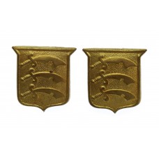 Pair of Essex Regiment Collar Badges