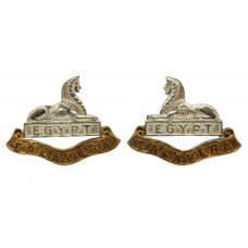Pair of 2nd Bn. Royal Anglian Regiment Officer's Collar Badges
