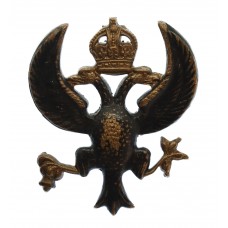 Lanarkshire Yeomanry Officer's Cap Badge - King's Crown