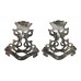 Pair of 13th Bn. London Regiment (Kensington) (Royal Signals) Anodised (Staybrite) Collar Badges