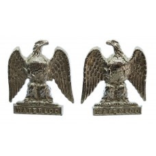 Pair of Royal Scots Greys Anodised (Staybrite) Collar Badges