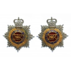 Pair of Royal Army Service Corps (R.A.S.C.) Officer's Collar Badg