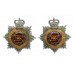 Pair of Royal Army Service Corps (R.A.S.C.) Officer's Collar Badges - Queen's Crown