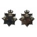 Pair of Royal Army Service Corps (R.A.S.C.) Officer's Collar Badges - Queen's Crown
