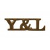 York & Lancaster Regiment (Y&L) Shoulder Title