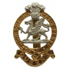 Queen's Royal Regiment Anodised (Staybrite) Cap Badge