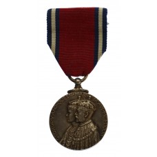 1935 George V Silver Jubilee Medal - Inspector J.M. Allan, Lancashire