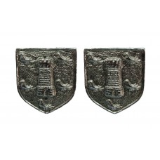 Pair of Sussex Constabulary Collar Badges