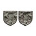 Pair of Sussex Constabulary Collar Badges