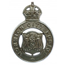 Norwich City Police Cap Badge - King's Crown