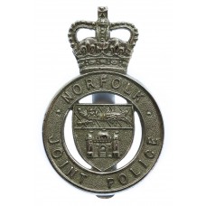 Norfolk Joint Police Cap Badge - Queen's Crown