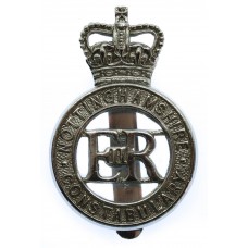 Nottinghamshire Constabulary Cap Badge - Queen's Crown