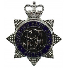 Sovereign Base Areas Police, Cyprus Enamelled Cap Badge - Queen's Crown