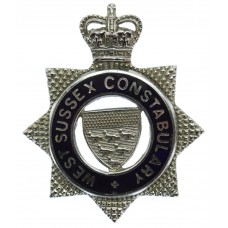 West Sussex Constabulary Senior Officer's Enamelled Cap Badge - Q