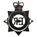Metropolitan Police Enamelled Star Cap Badge - Queen's Crown