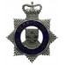 Derbyshire Constabulary Enamelled Star Cap Badge - Queen's Crown