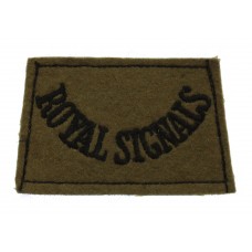 Royal Signals (ROYAL SIGNALS) Cloth Slip On Shoulder Title