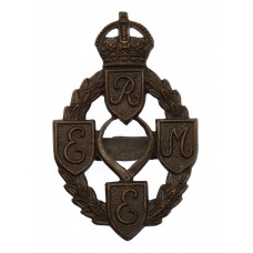 Royal Electrical & Mechanical Engineers (R.E.M.E.) Officer's Service Dress Cap Badge - King's Crown