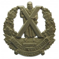 Canadian The Cameron Highlanders of Ottawa (M.G.) Cap Badge