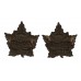 Pair of 2nd Canadian Mounted Rifles Bn. (British Columbia Horse) WW1 C.E.F. Collar Badges