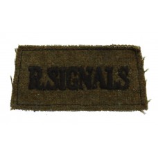 Royal Signals (R. SIGNALS) Cloth Slip On Shoulder Title