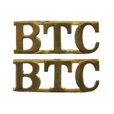 Pair of Bank Top Cadets (B.T.C.) Shoulder Titles