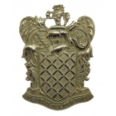 Aldenham School O.T.C. White Metal Cap Badge