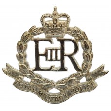 EIIR Royal Military Police (R.M.P.) Officer's Silvered Cap Badge