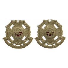 Pair of Border Regiment Collar Badges