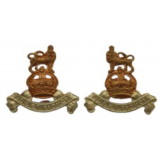 Pair of Royal Army Pay Corps (R.A.P.C.) Collar Badges - King's Crown