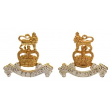 Pair of Royal Army Pay Corps (R.A.P.C.) Officer's Dress Collar Ba