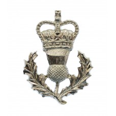 Queen's Own Highlanders Anodised (Staybrite) Sporran Badge - Queen's Crown