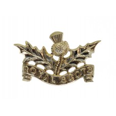 Royal Scots (The Royal Regiment) Anodised (Staybrite) Collar Badge