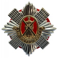 Royal Scots Anodised (Staybrite) Cap Badge