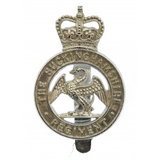 The Buckinghamshire Regiment Anodised (Staybrite) Cap Badge - Queen's Crown