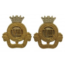 Pair of 8th Canadian Hussars (Princess Louise's) Collar Badges