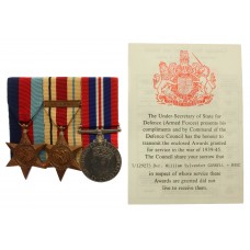 WW2 Popski's Private Army Casualty Medal Group of Three - Driver (Private) W.S. Gaskell, R.A.S.C.