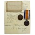 WW1 British War Medal with Box of Issue and Transmittal Document - Lieut. F.W. Gidley, 1/4th Bn. Essex Regiment - K.I.A., 27/3/17