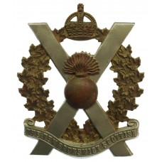 Canadian New Brunswick Scottish Cap Badge - King's Crown